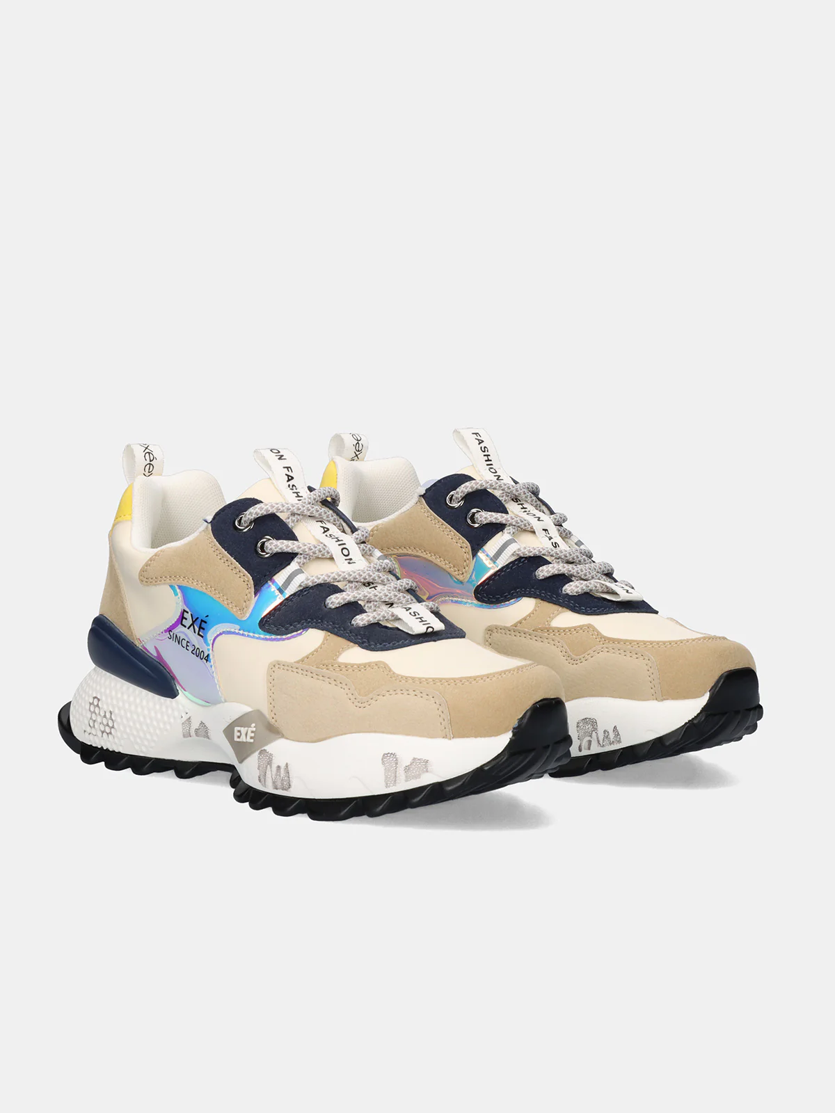 SAPATILHA EXE 19V03-1 BEIGE/BLUE - Image 2