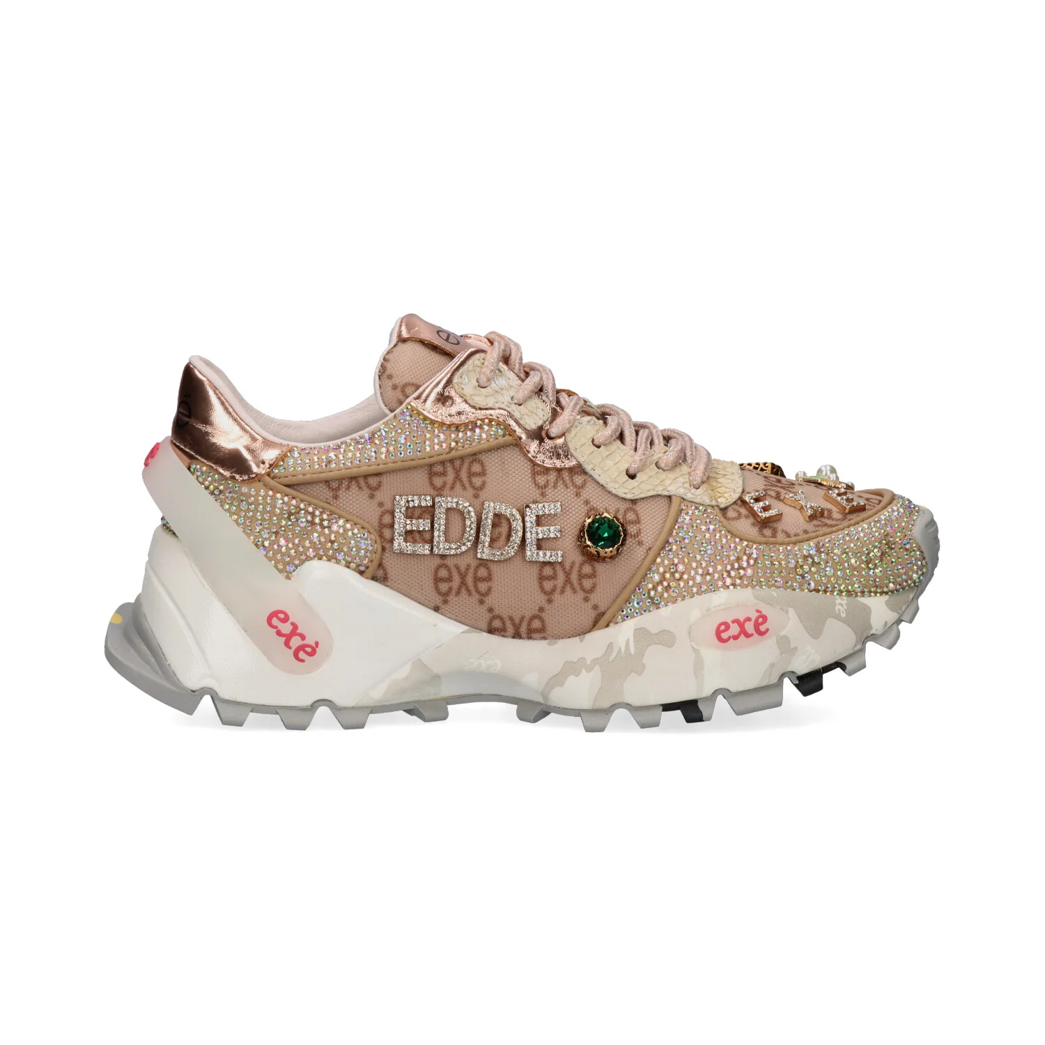 SAPATILHA EXE 4032-20 TAUPE/CHAMPAGNE