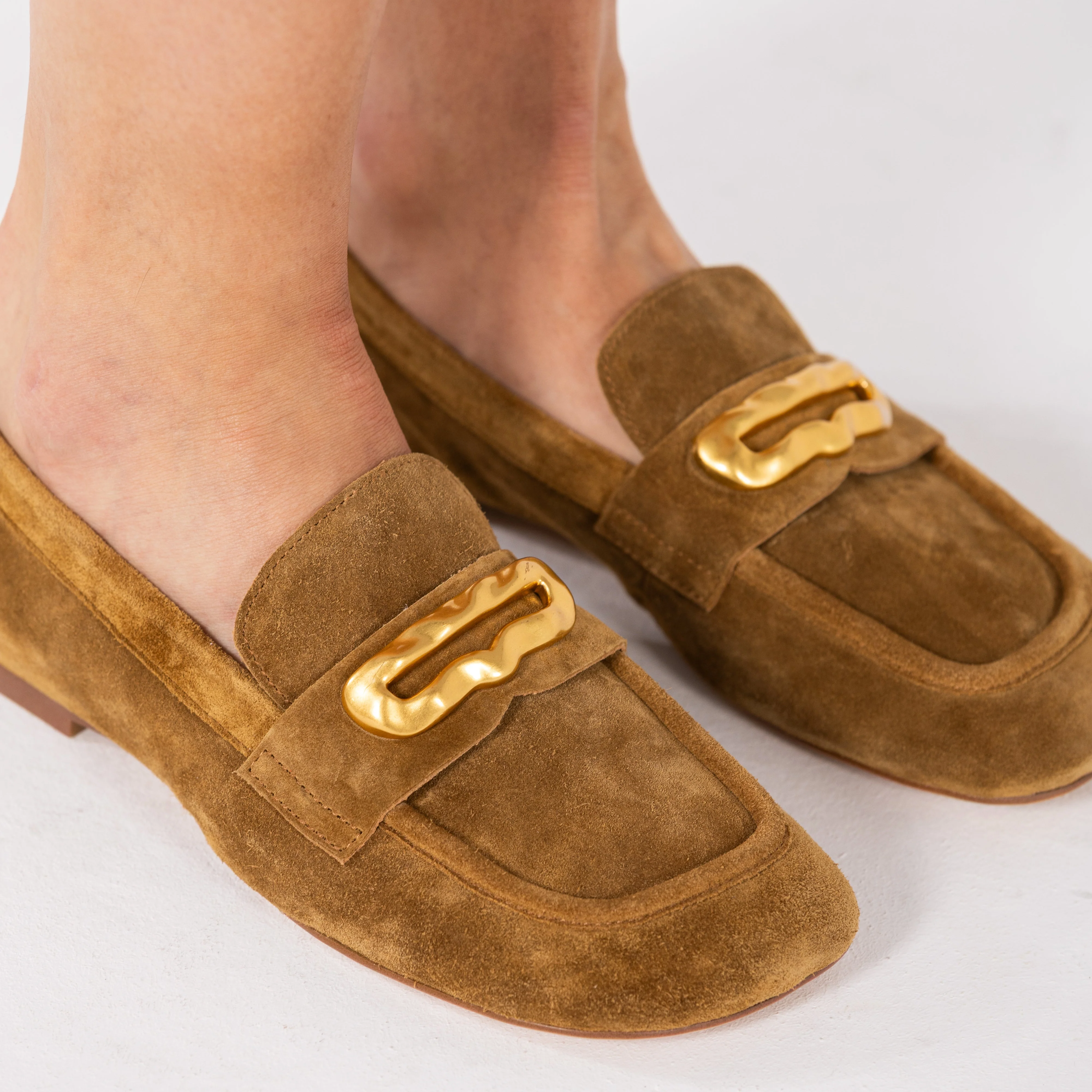 SAPATOS ABF-97 ESTELA SUEDE CAMEL